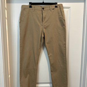 Hurley Khaki/Tan Straight Leg Pants - Waist Size 34